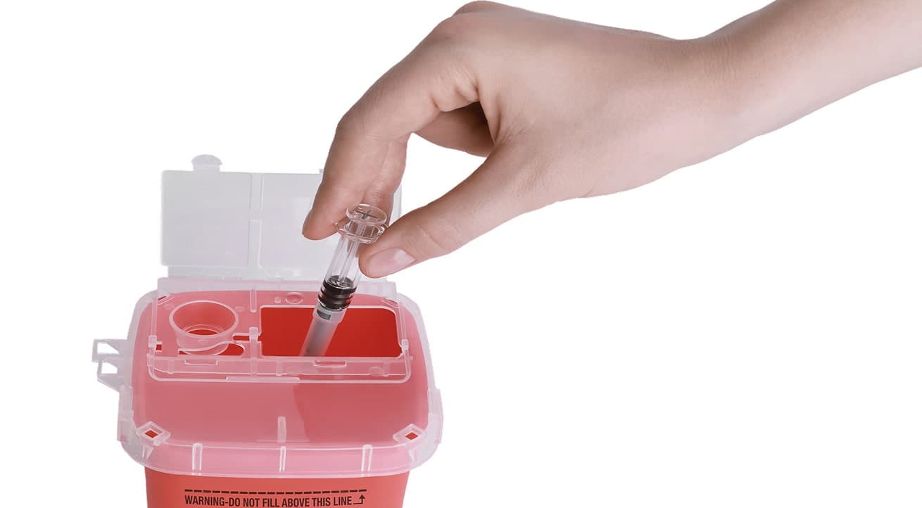 How to obtain a sharps container